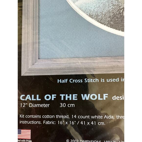 Dimensions Call of the Wolf Counted Cross Stitch Kit winter nature new35084 2002 - Picture 5 of 10